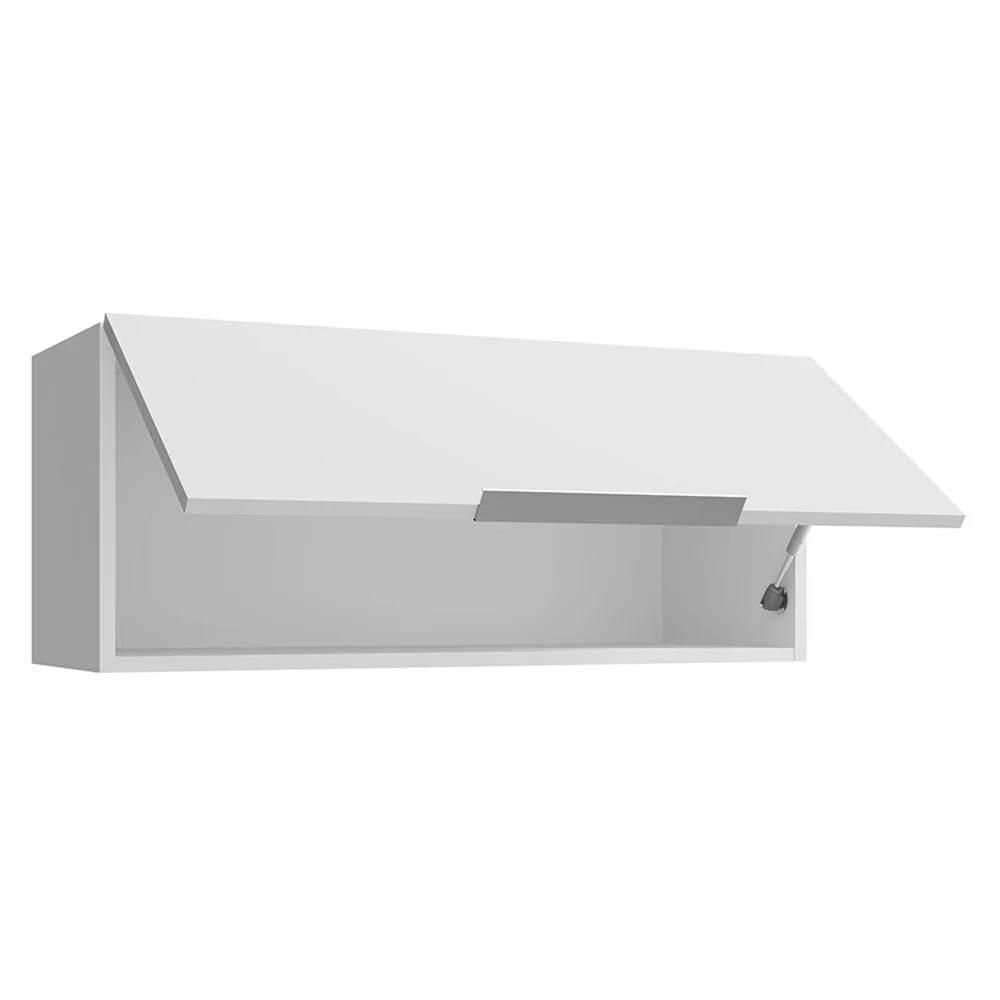 Armário Aéreo para Quarto 80 cm 1 Porta Basculante Branco Neo Madesa - Image 6
