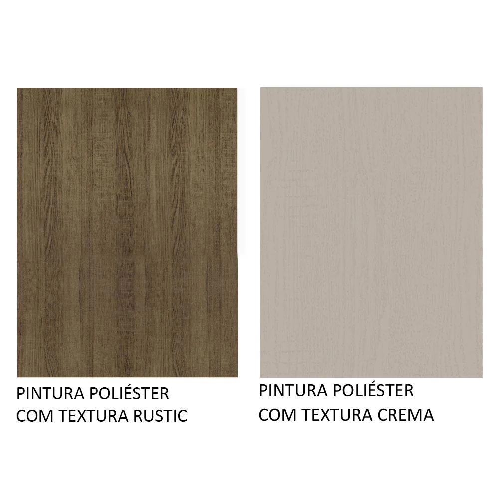 Armário de Cozinha Compacta Quiosque 235cm Rustic/Crema Gourmet Madesa 01 - Image 10