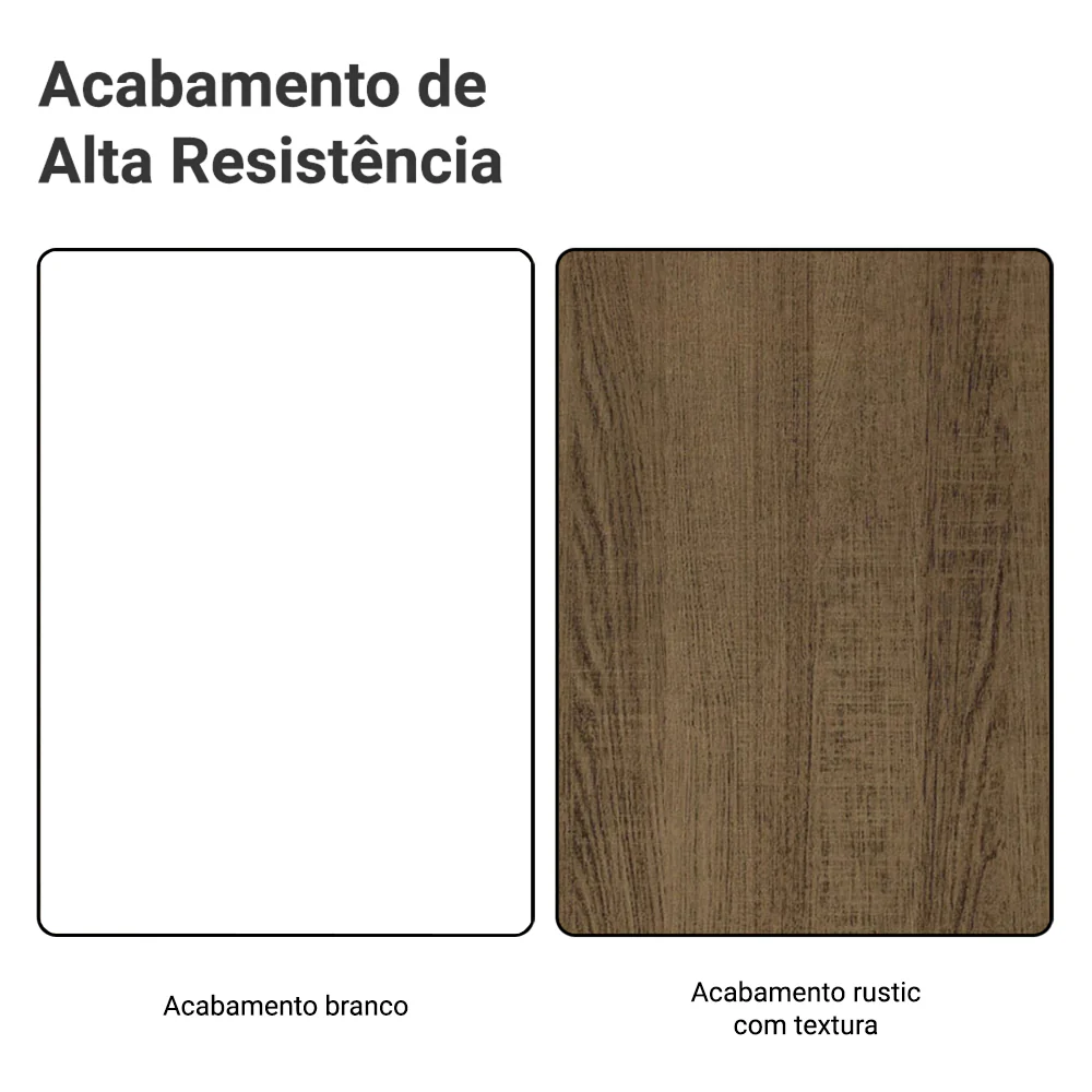 Armário de Cozinha Compacta 190cm Branco/Rustic Glamy Madesa 05 - Image 11