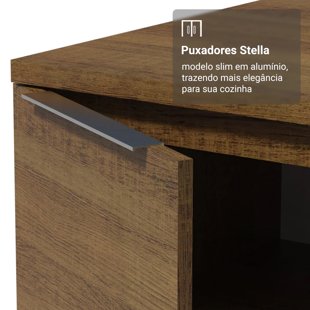 Armário de Cozinha Compacta 190cm Rustic Stella Madesa 03 - Image 6