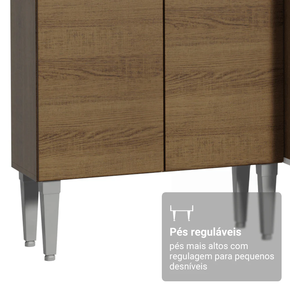 Armário de Cozinha Completa 225cm Rustic Emilly Madesa 01 - Image 7