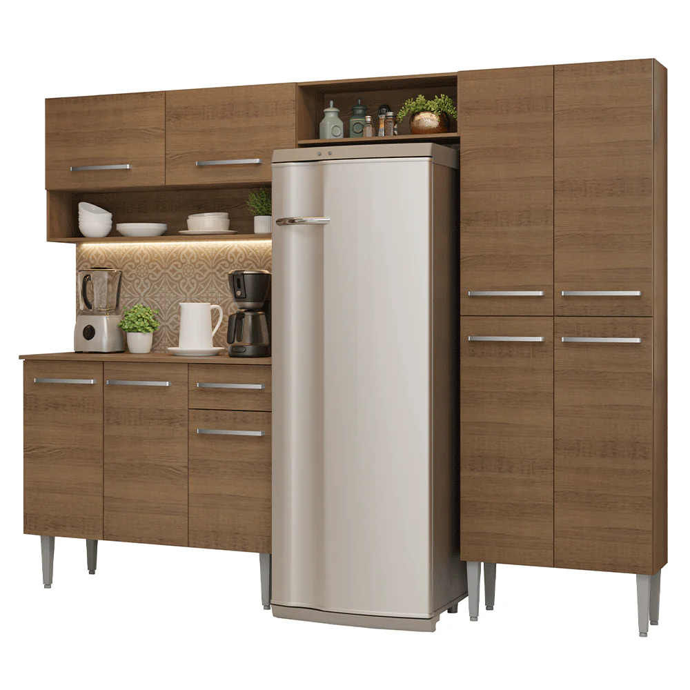 Armário de Cozinha Completa 229cm Rustic Emilly Madesa 017 - Image 2
