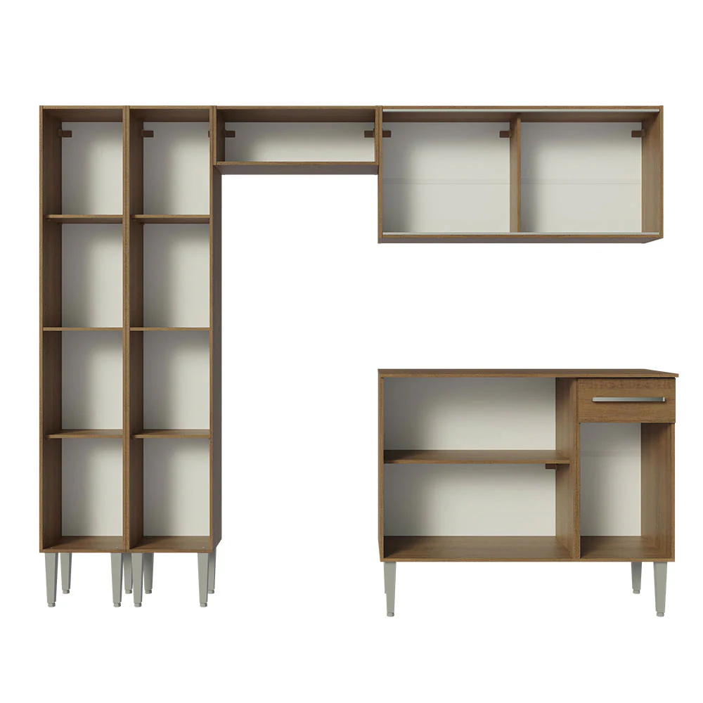 Armário de Cozinha Completa 229cm Rustic Emilly Madesa 05 - Image 6