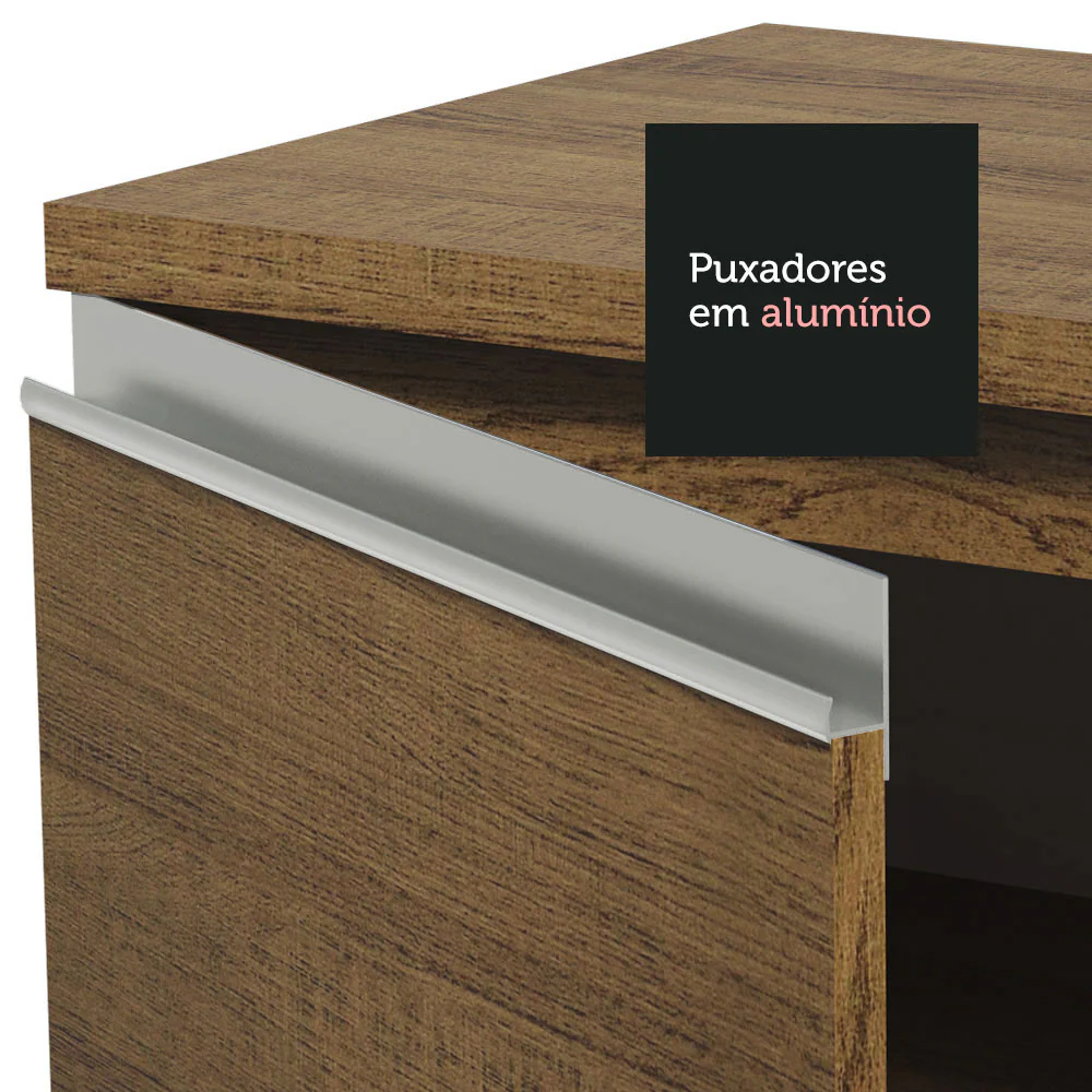 Armário de Cozinha Completa 240cm Rustic Glamy Madesa 10 - Image 7