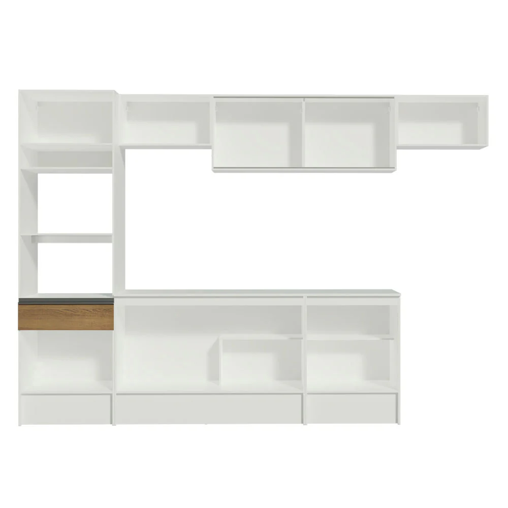 Armário de Cozinha Completa 300cm Branco/Rustic Diamante Madesa 02 - Image 11