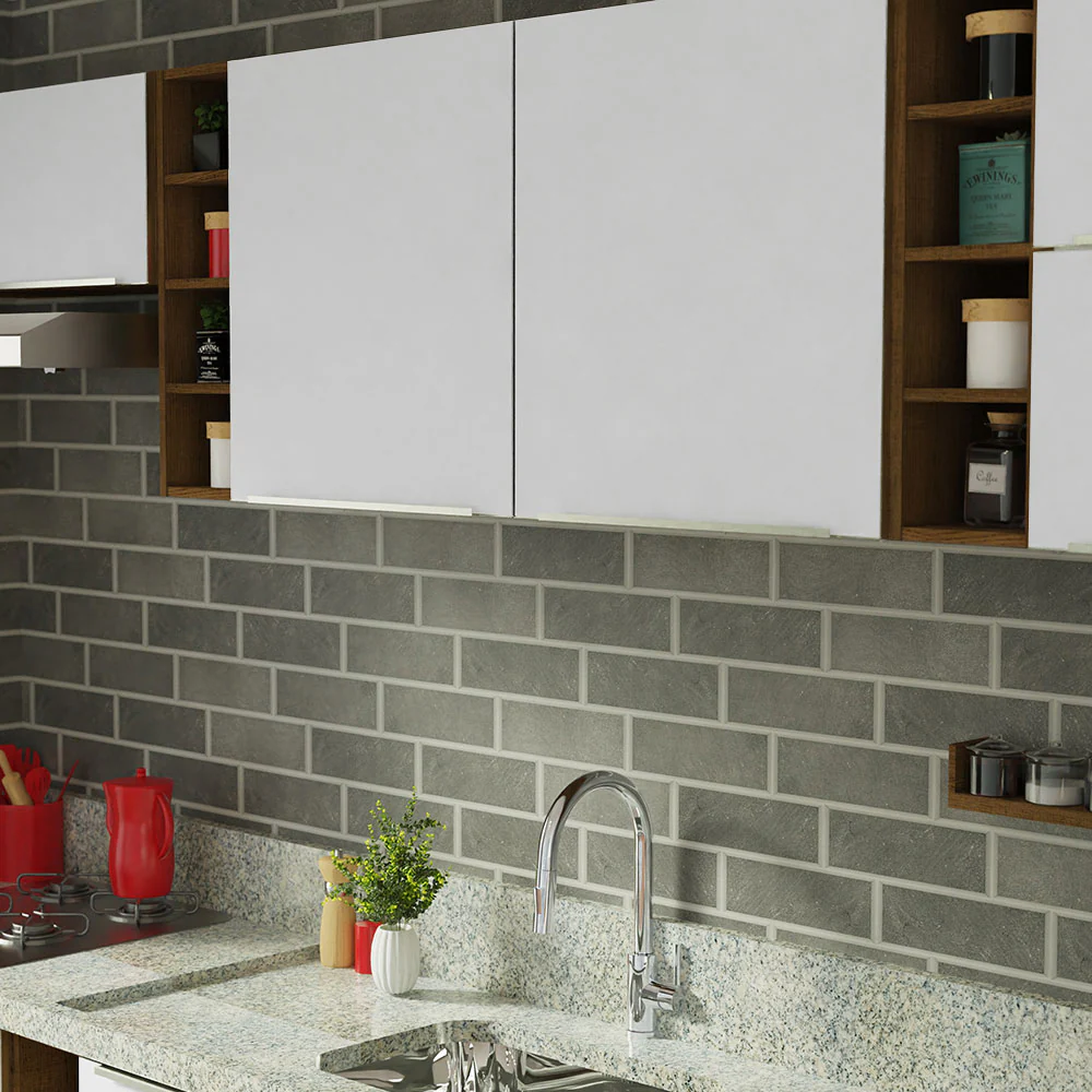 Armário de Cozinha Completa 300 x 60 cm Rustic/Branco Veludo Lux da Sabrina Madesa - Image 11