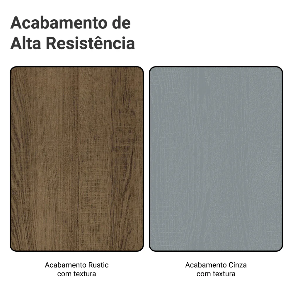 Armário de Cozinha Completa 549cm Rustic/Cinza Agata Madesa 01 - Image 12