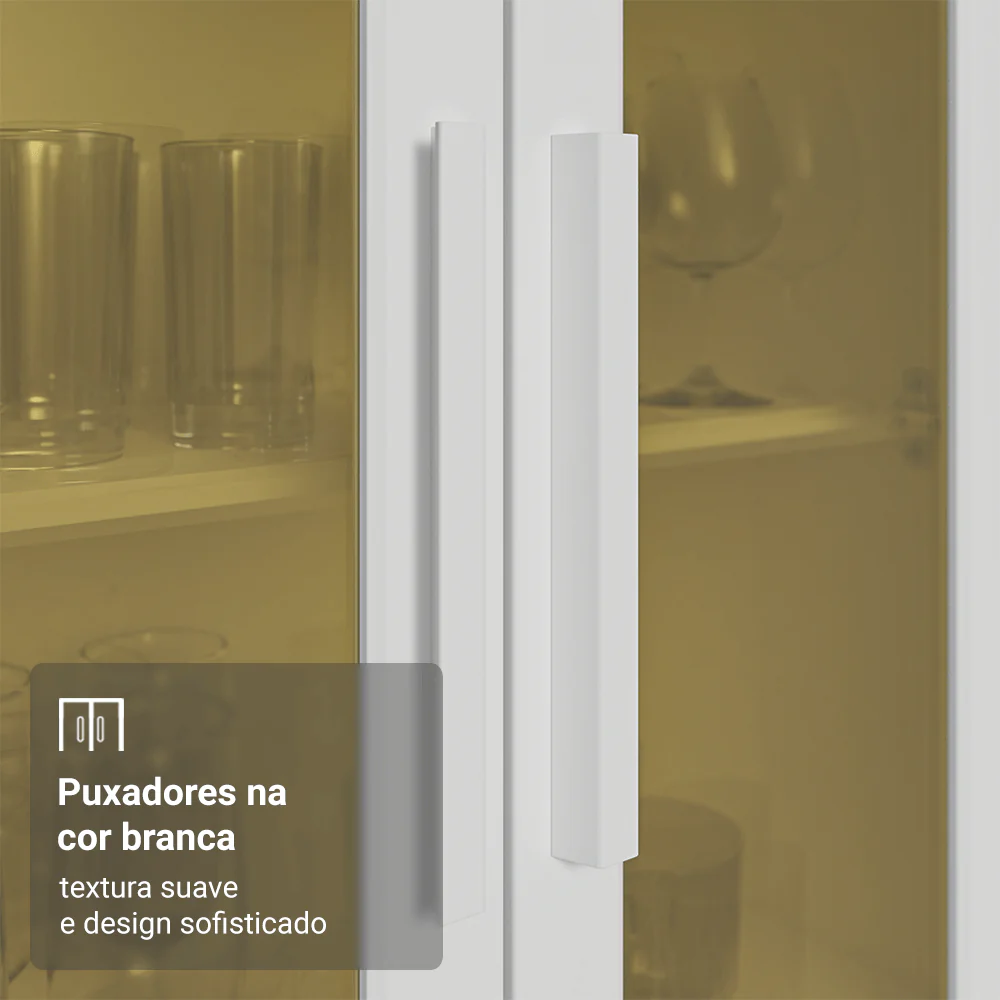 Armário de Cozinha Completa 100% MDF 300 cm Branco Smart Madesa 04 - Image 6
