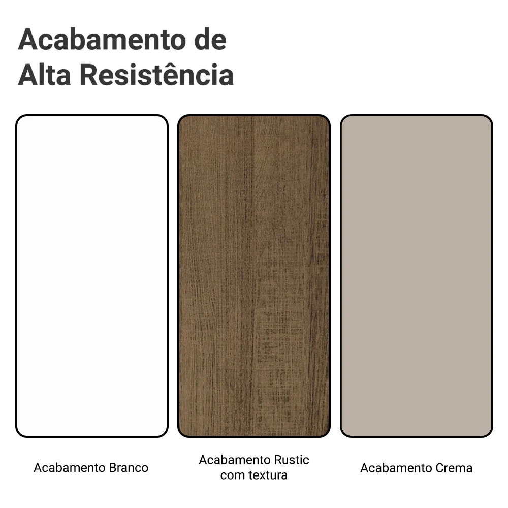 Armário de Cozinha Completa 100% MDF 300 cm Branco/Rustic/Crema Smart Madesa 04 - Image 10