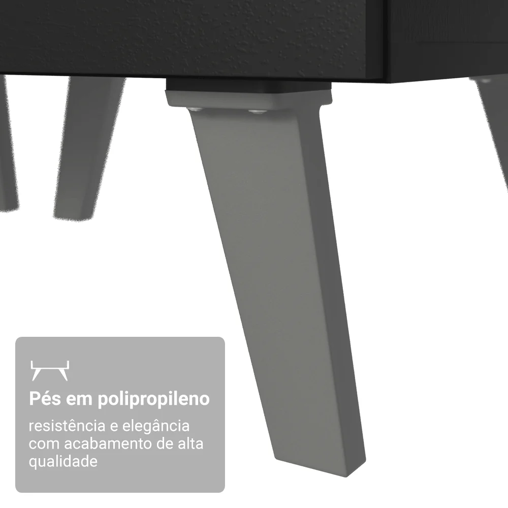 Armário de Cozinha Compacta 200 cm Preto Nice Madesa 14 - Image 10