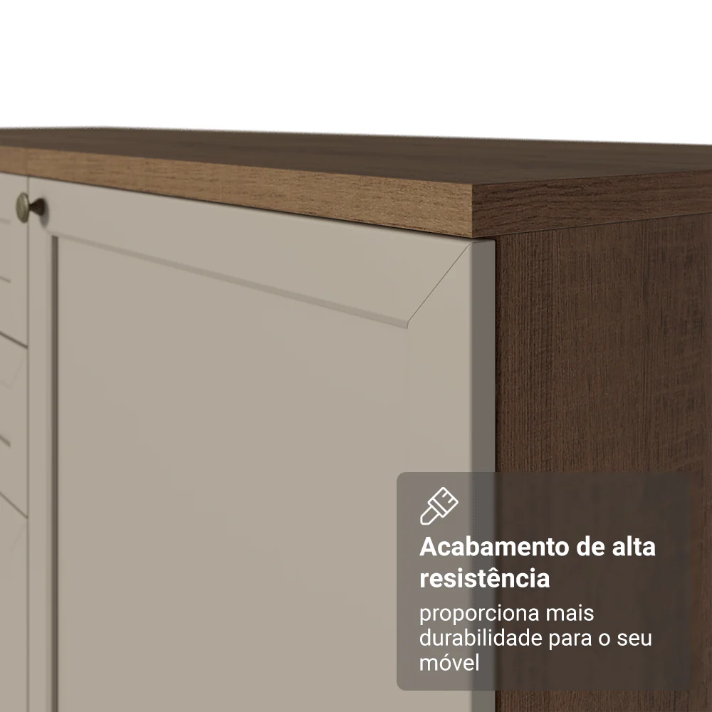 Armário de Cozinha Completa 270 cm Rustic/Crema Vik Madesa 04 - Image 9