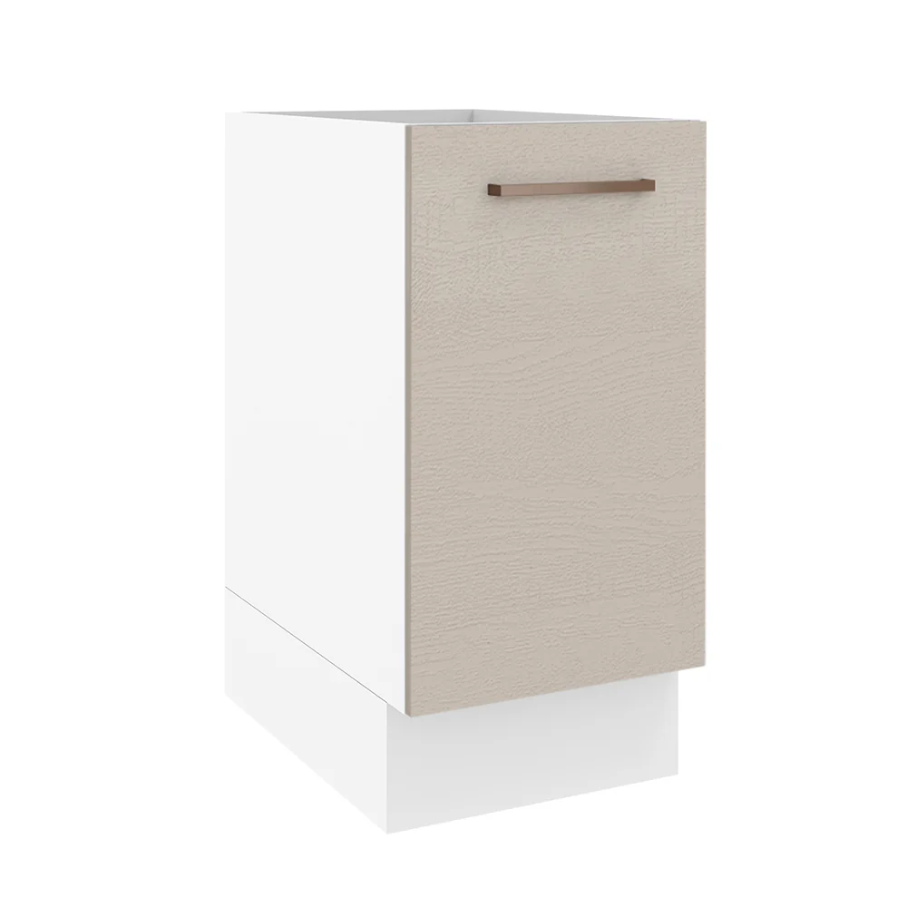 Balcão 35 x 60 cm 1 Porta (Sem Tampo) Branco/Crema Agata Madesa