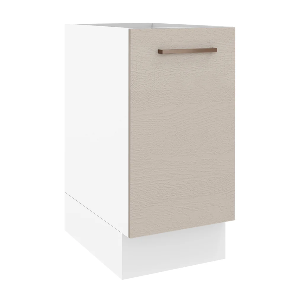 Balcão 40 x 60 cm 1 Porta (Sem Tampo) Branco/Crema Agata Madesa