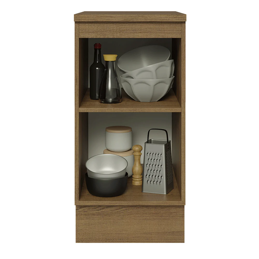 Balcão 40 x 60 cm 1 Porta (Com Tampo) Rustic/Cinza Lux Madesa - Image 4