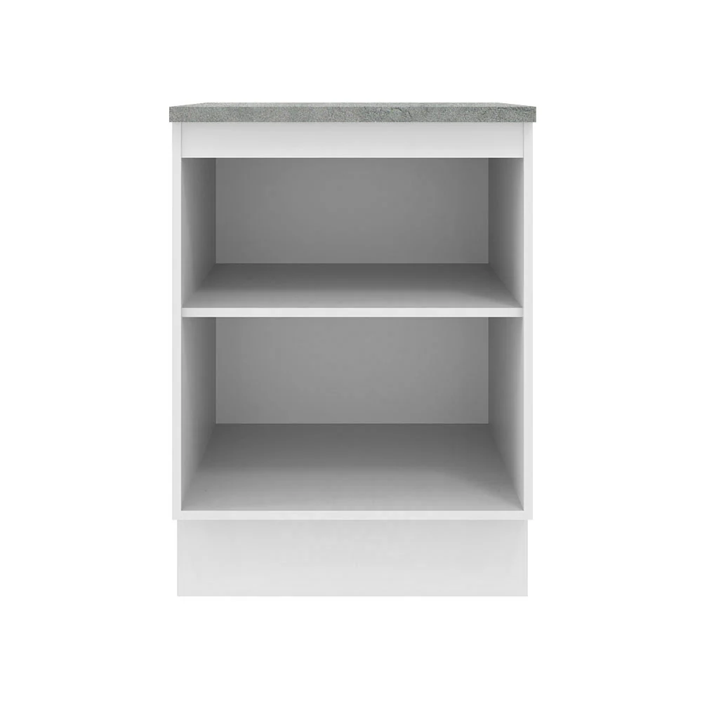 Balcão 60 x 60 cm 1 Porta (Com Tampo) Branco/Crema Agata Madesa - Image 9