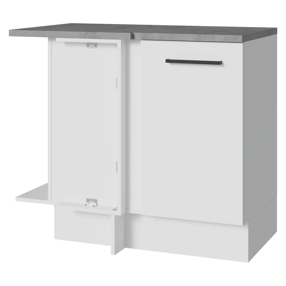 Balcão de Canto Madesa Agata 1 Porta Branco