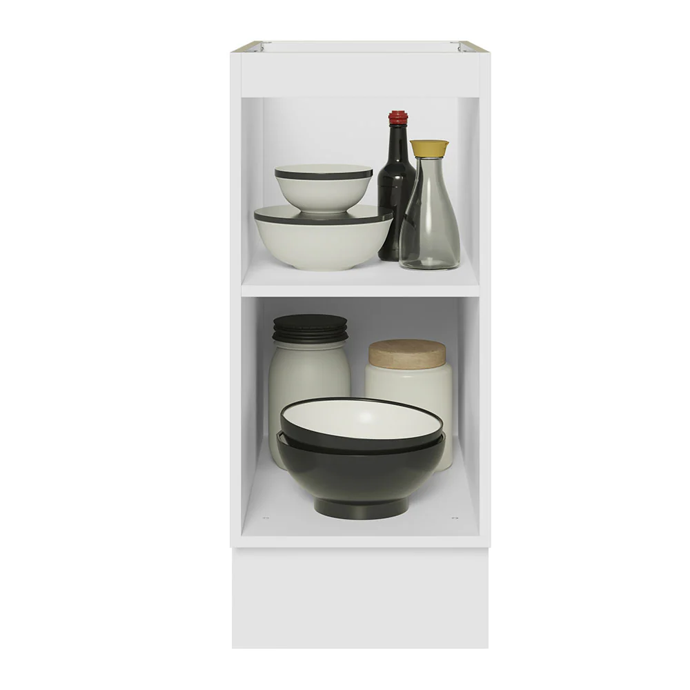 Balcão Cozinha 35 x 60 cm 1 Porta (Sem Tampo) Branco/Rustic Glamy Madesa - Image 4