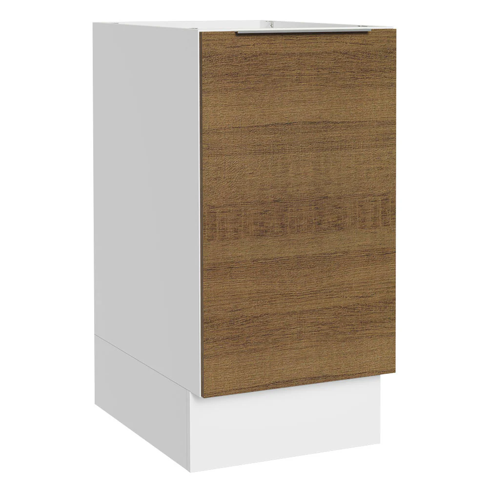 Balcão Cozinha 40 x 60 cm 1 Porta (Sem Tampo) Branco/Rustic Stella Madesa