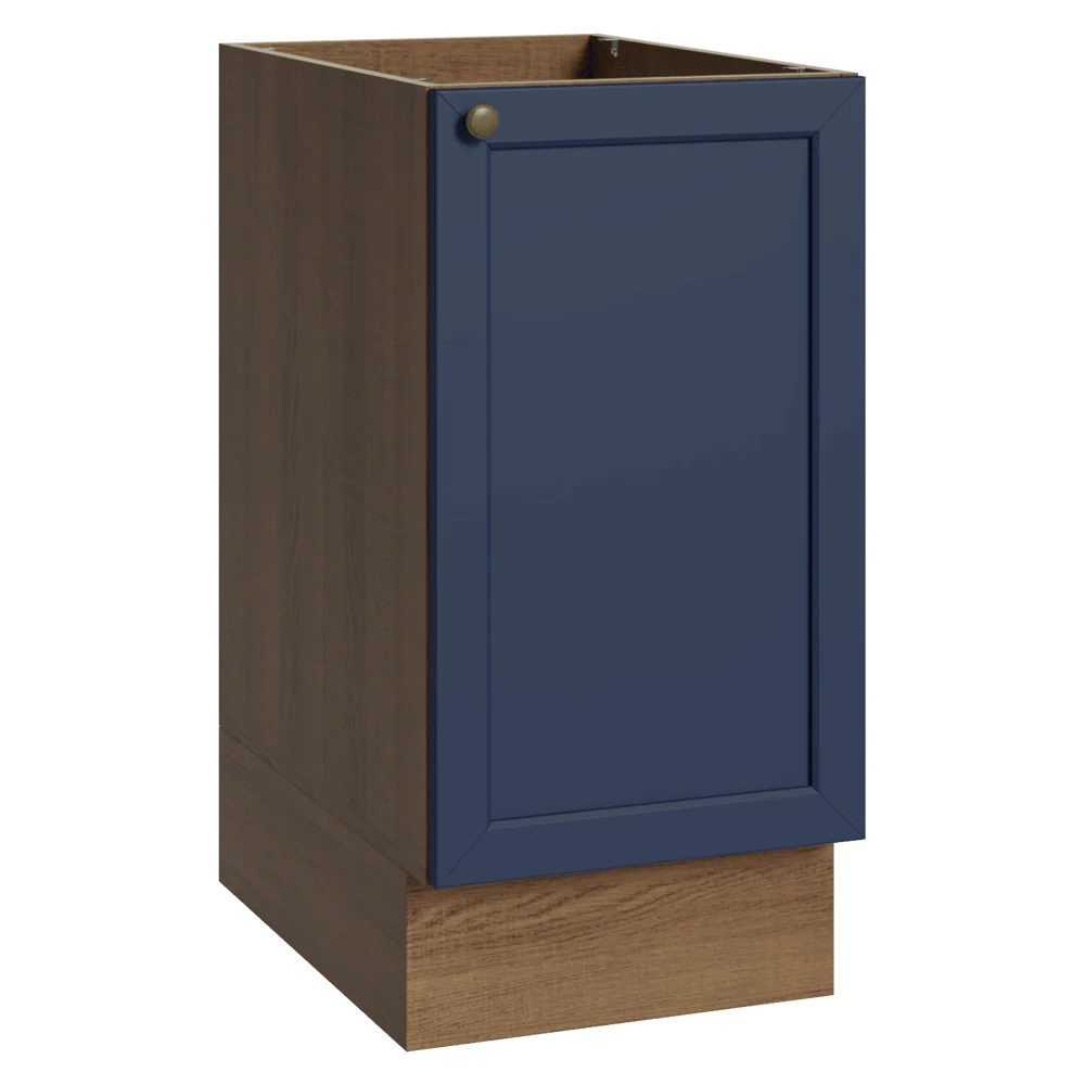 Balcão de Cozinha 40 x 60 cm 1 Porta (Sem Tampo) Rustic/Azul Vik Madesa