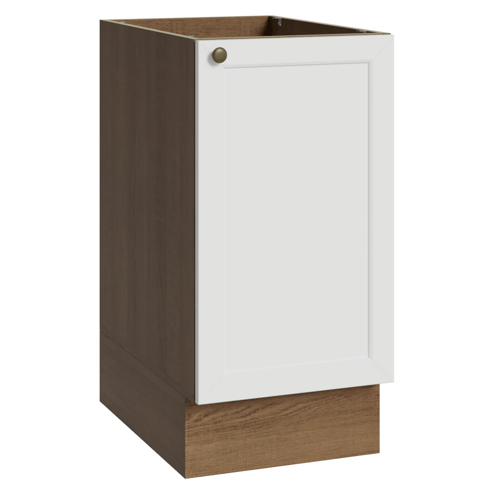 Balcão de Cozinha 40 x 60 cm 1 Porta (Sem Tampo) Rustic/Branco Vik Madesa