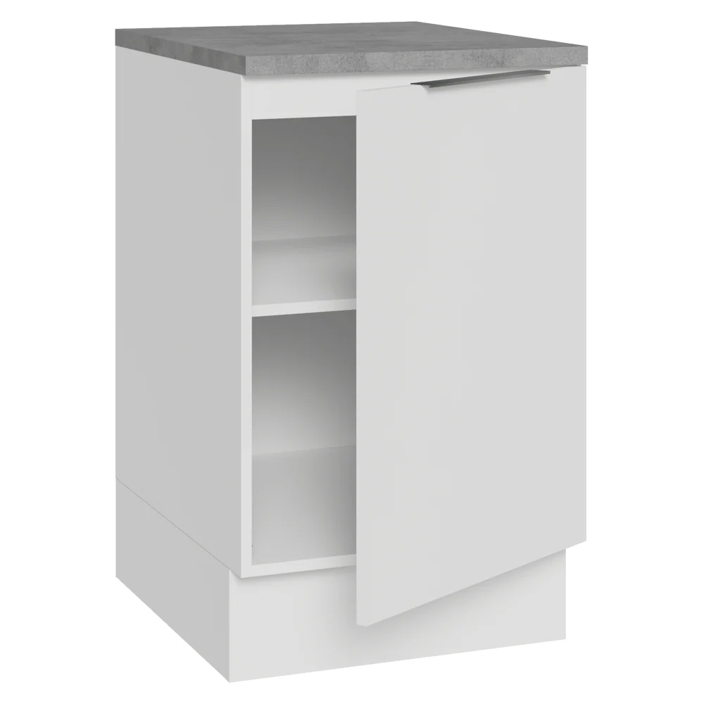 Balcão de Cozinha 50 x 60cm 1 Porta (Com Tampo) Branco Stella Madesa - Image 6