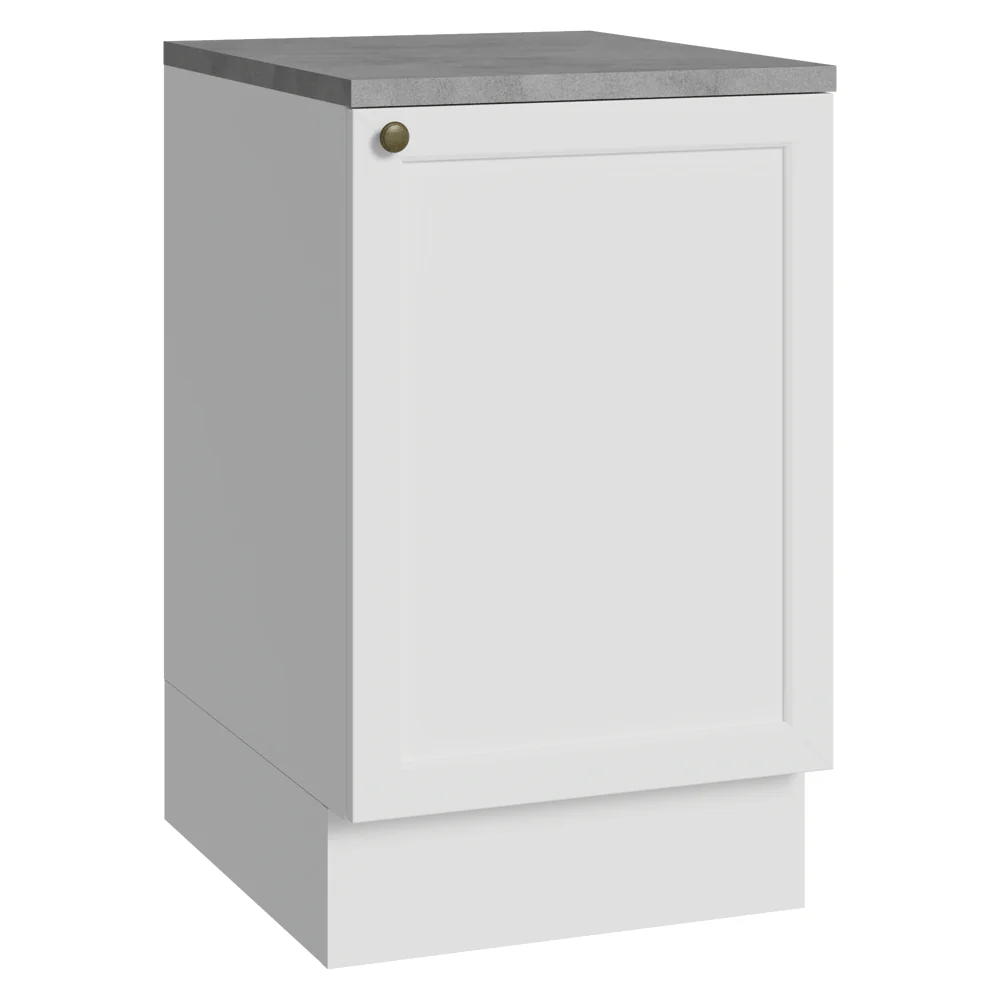 Balcão de Cozinha 50 x 60cm 1 Porta (Com Tampo) Branco Vik Madesa