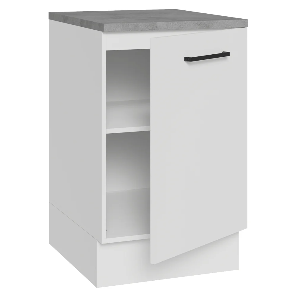 Balcão de Cozinha 50cm 1 Porta Branco Agata Madesa - Image 6