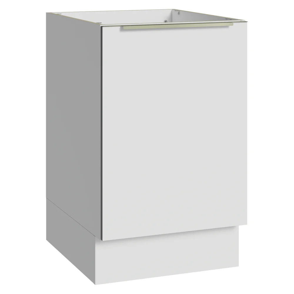 Balcão de Cozinha 50 x 60 cm 1 Porta (Sem Tampo) Branco Veludo Lux Madesa