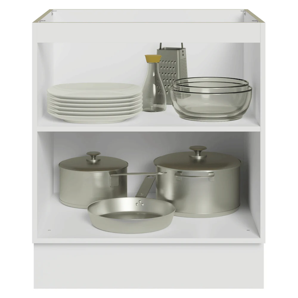 Balcão de Cozinha 70 x 60 cm 2 Portas (Sem Tampo) Branco Vik Madesa - Image 4