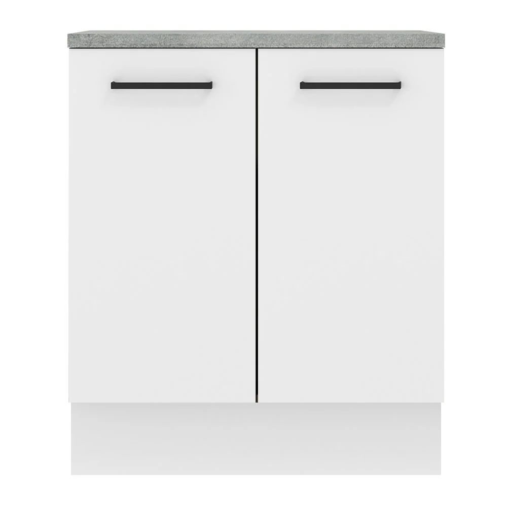 Balcão de Cozinha Madesa Agata 70 x 60 cm 2 Portas (Com Tampo) Branco - Image 8