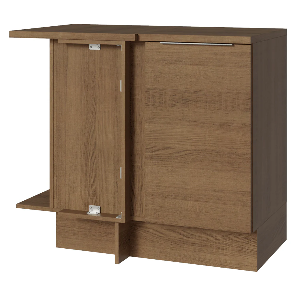 Balcão de Canto Madesa Stella 1 Porta Rustic