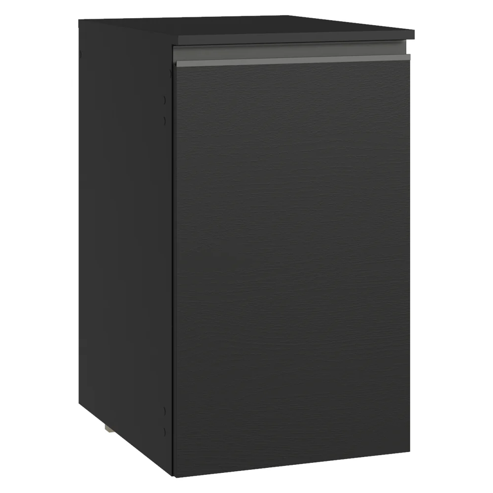 Balcão de Cozinha 40 cm 1 Porta Suspenso Preto Nice Madesa