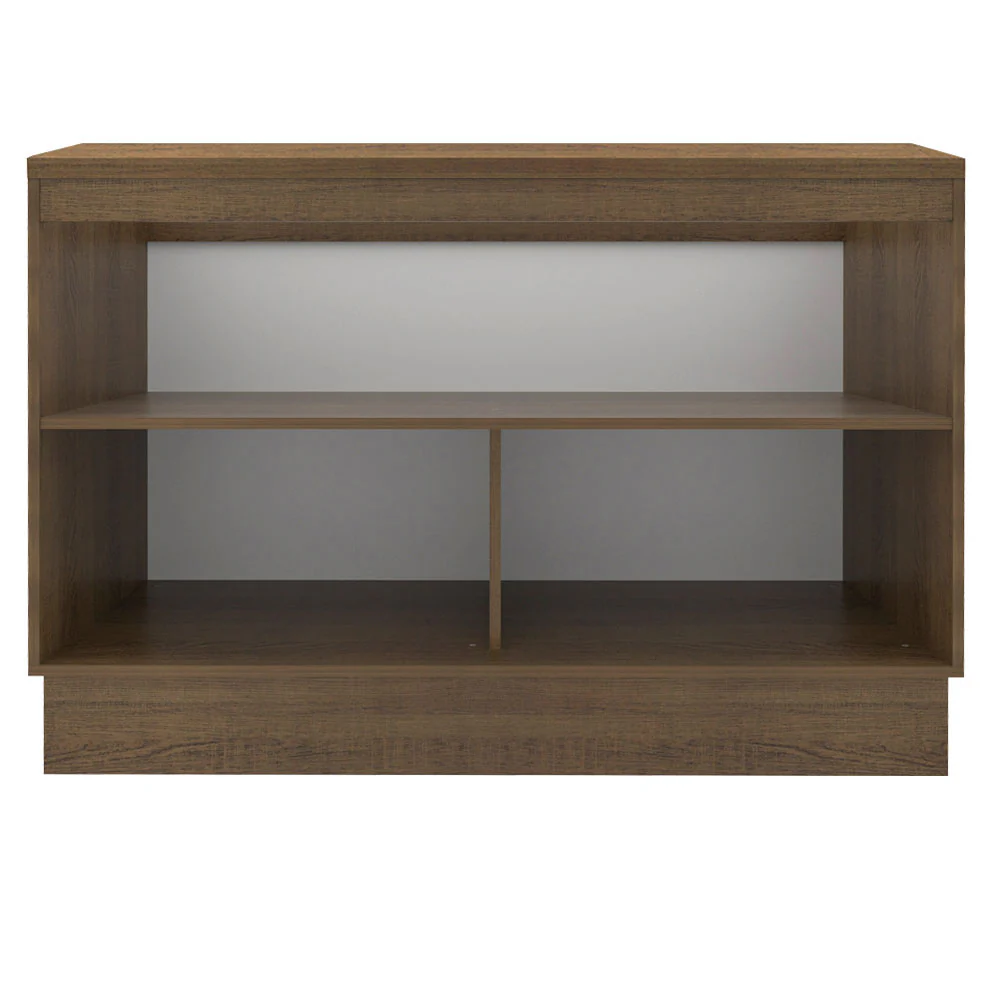 Balcão Madesa Glamy 120 cm 2 Portas (Com Tampo) Rustic/Preto - Image 11