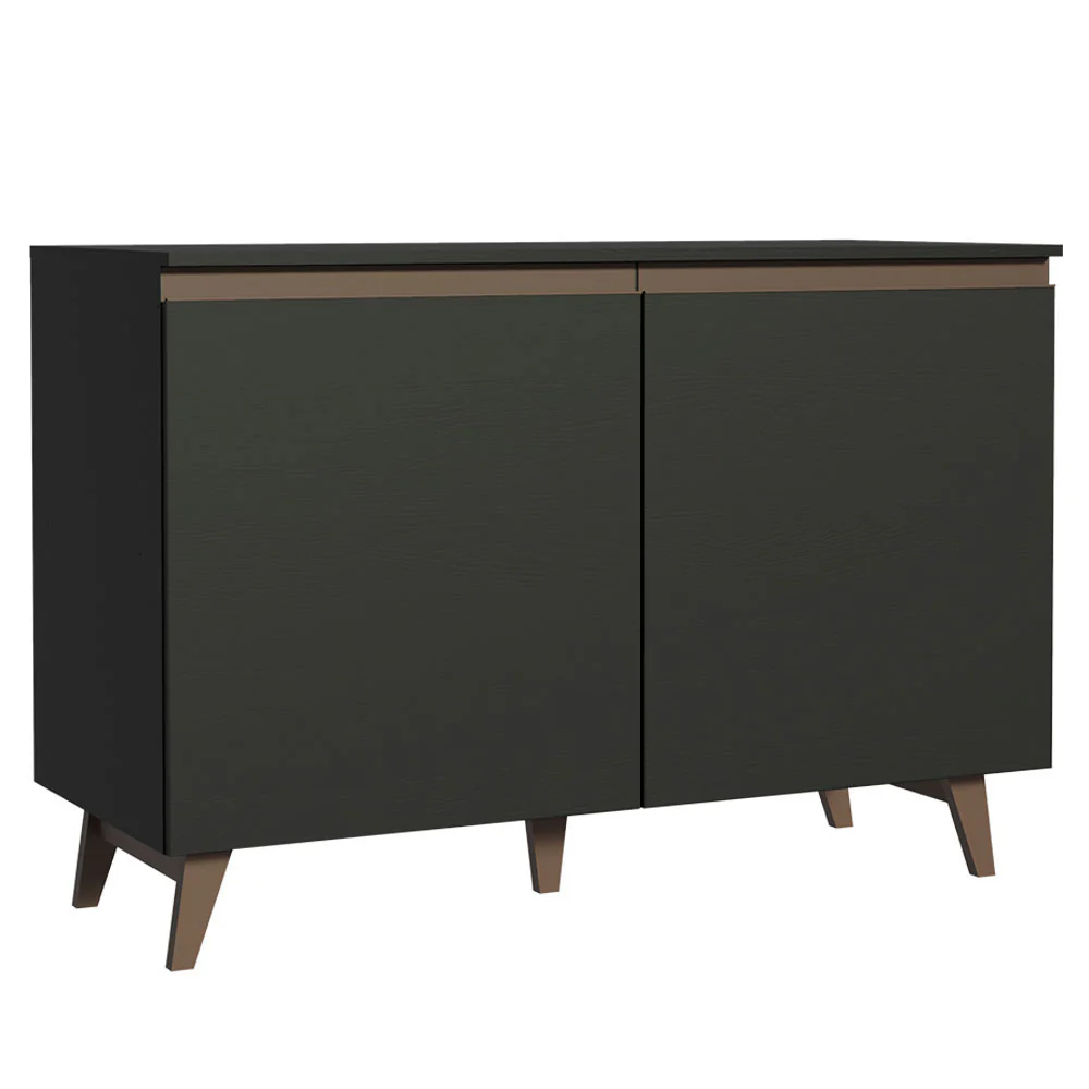 Balcão Gabinete de Pia Madesa Reims 2 Portas Preto
