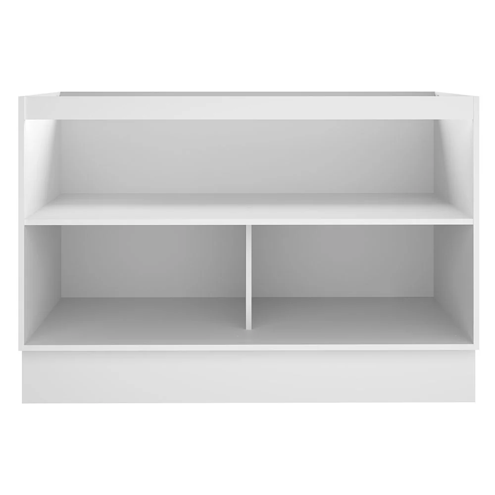 Balcão Gabinete de Pia Madesa Stella 2 Portas (Sem Tampo e Pia) Branco/Rustic - Image 10
