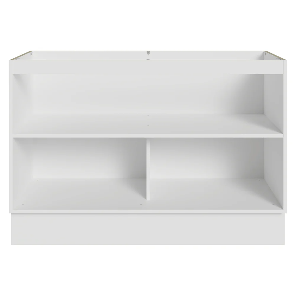 Balcão Gabinete de Pia 120 cm (Sem Tampo) Branco/Crema Vik Madesa - Image 12
