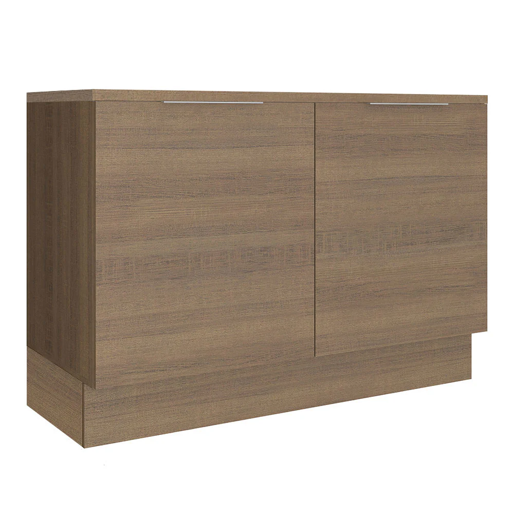 Balcão Gabinete Madesa Stella 120 x 60 cm 2 Portas (Com Tampo) Rustic
