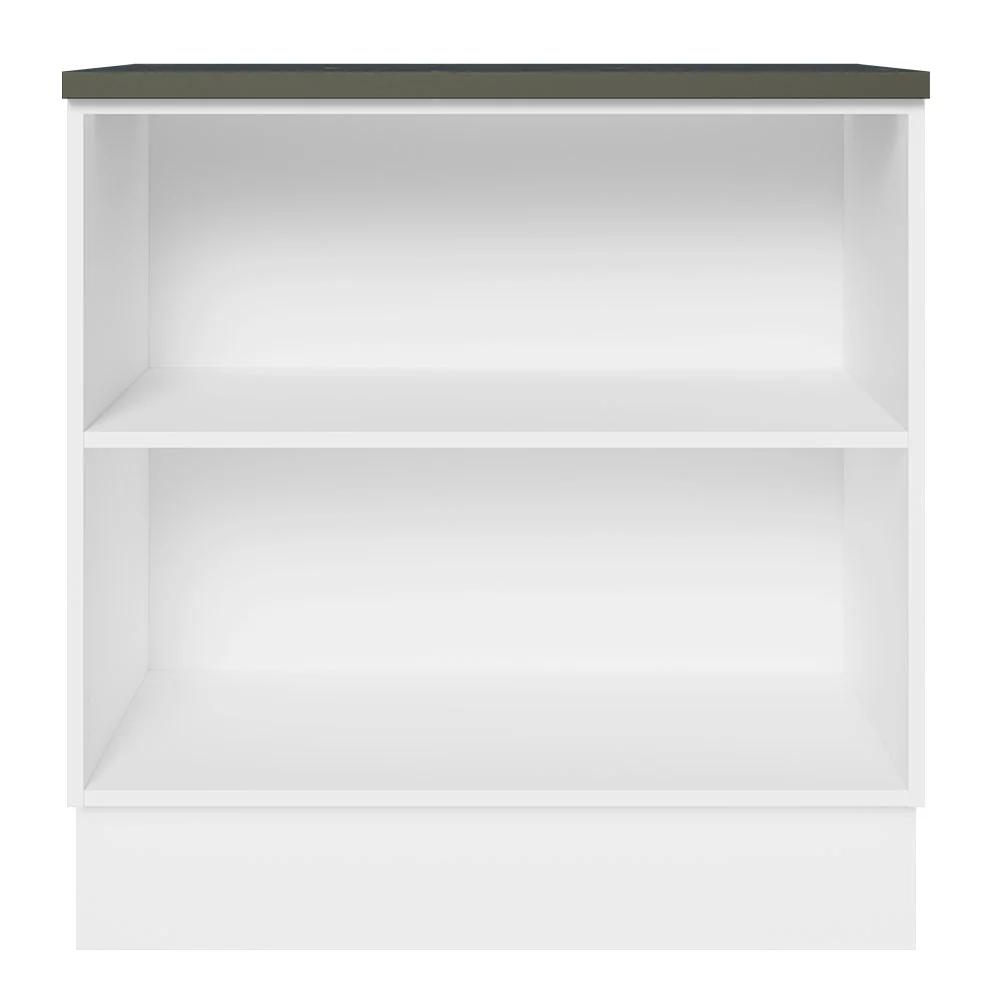 Balcão Madesa Acordes 100% MDF 80 cm 2 Portas Branco/Rustic - Image 7