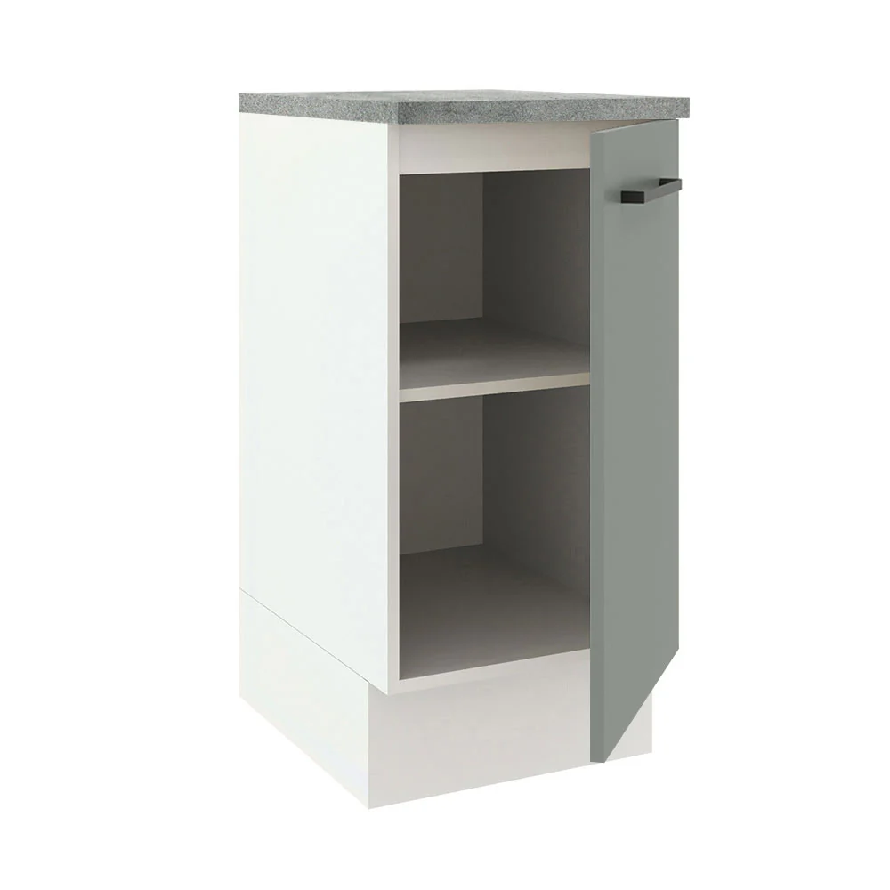 Balcão Madesa Agata 40 x 60 cm 1 Porta (Com Tampo) Branco/Cinza - Image 4