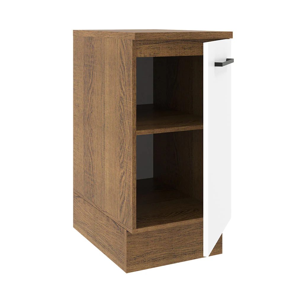 Balcão Madesa Agata 40 cm 1 Porta Rustic/Branco - Image 4