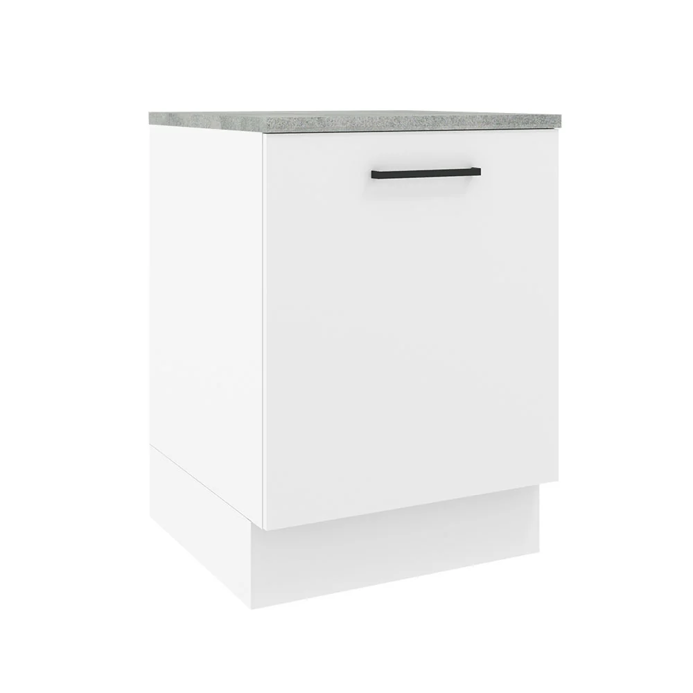 Balcão Madesa Agata 60 x 60 cm 1 Porta (Com Tampo) Branco
