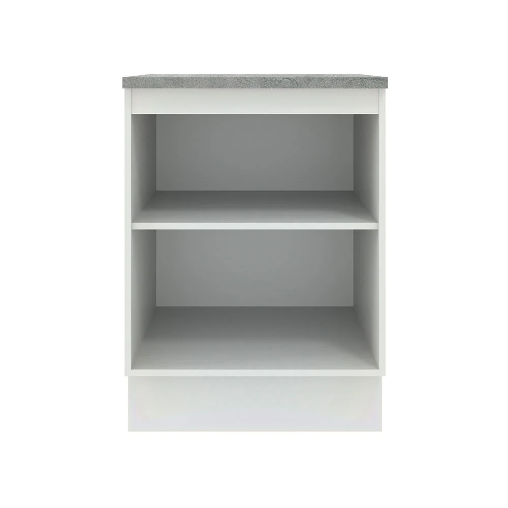Balcão Madesa Agata 60 x 60 cm 1 Porta (Com Tampo) Branco/Preto - Image 10