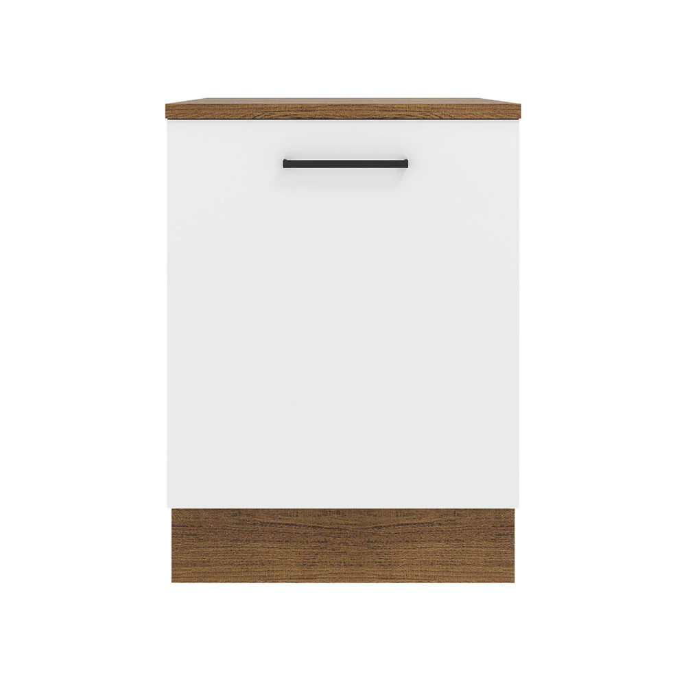 Balcão Madesa Agata 60 x 60 cm 1 Porta (Com Tampo) Rustic/Branco - Image 8