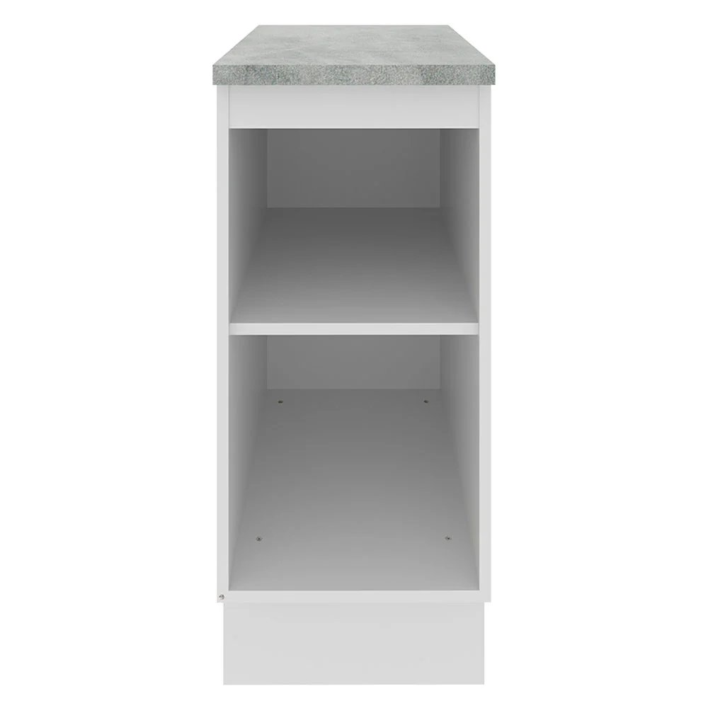Balcão Madesa Glamy 35 x 60 cm 1 Porta (Com Tampo) Branco/Preto - Image 11