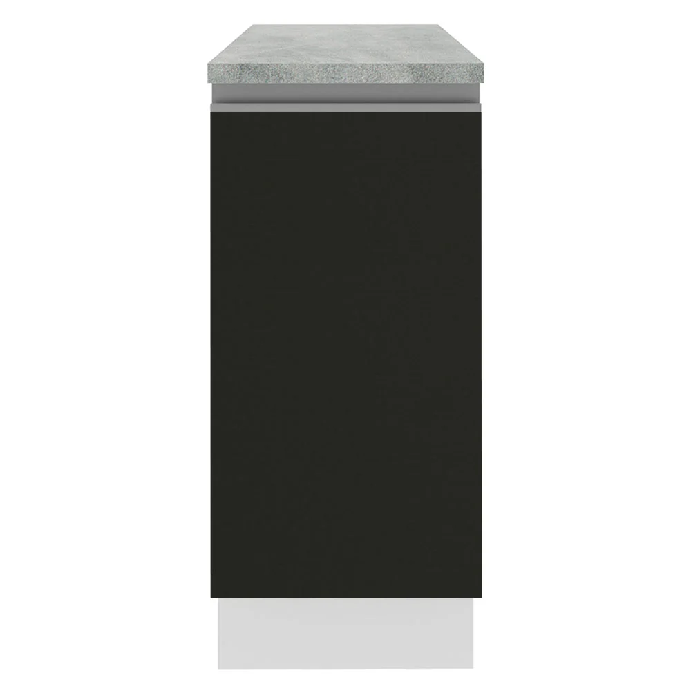 Balcão Madesa Glamy 35 cm 1 Porta Branco/Preto - Image 10