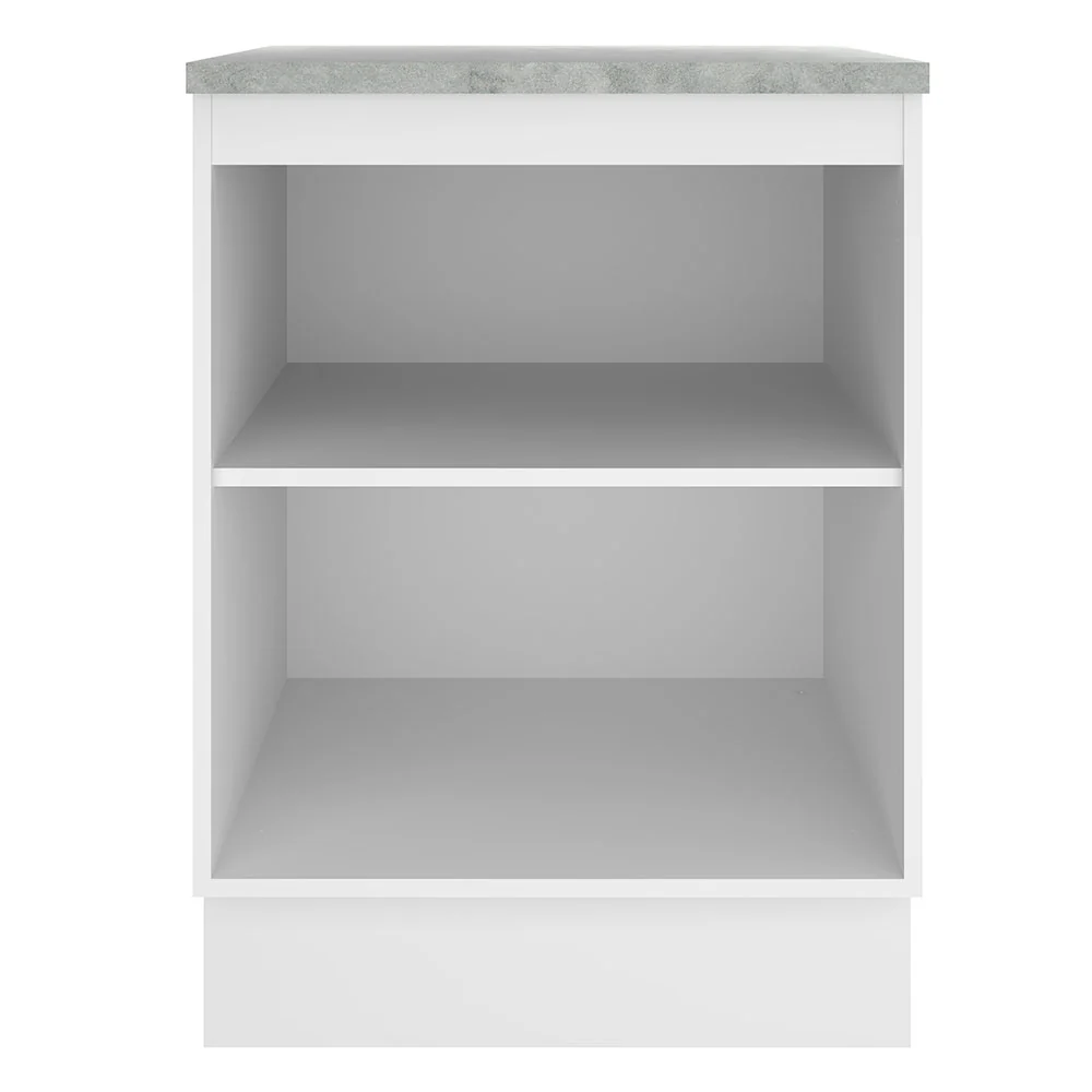 Balcão Madesa Glamy 60 x 60 cm 1 Porta (Com Tampo) Branco/Rustic - Image 11
