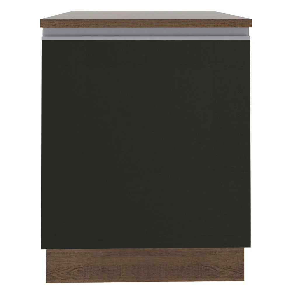 Balcão Madesa Glamy 60 x 60 cm 1 Porta (Com Tampo) Rustic/Preto - Image 10