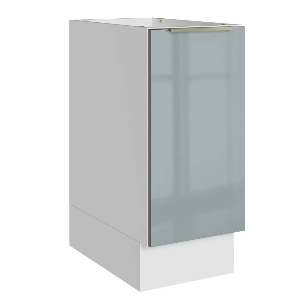 Balcão de Cozinha 35 x 60 cm 1 Porta (Sem Tampo) Branco/Cinza Lux Madesa