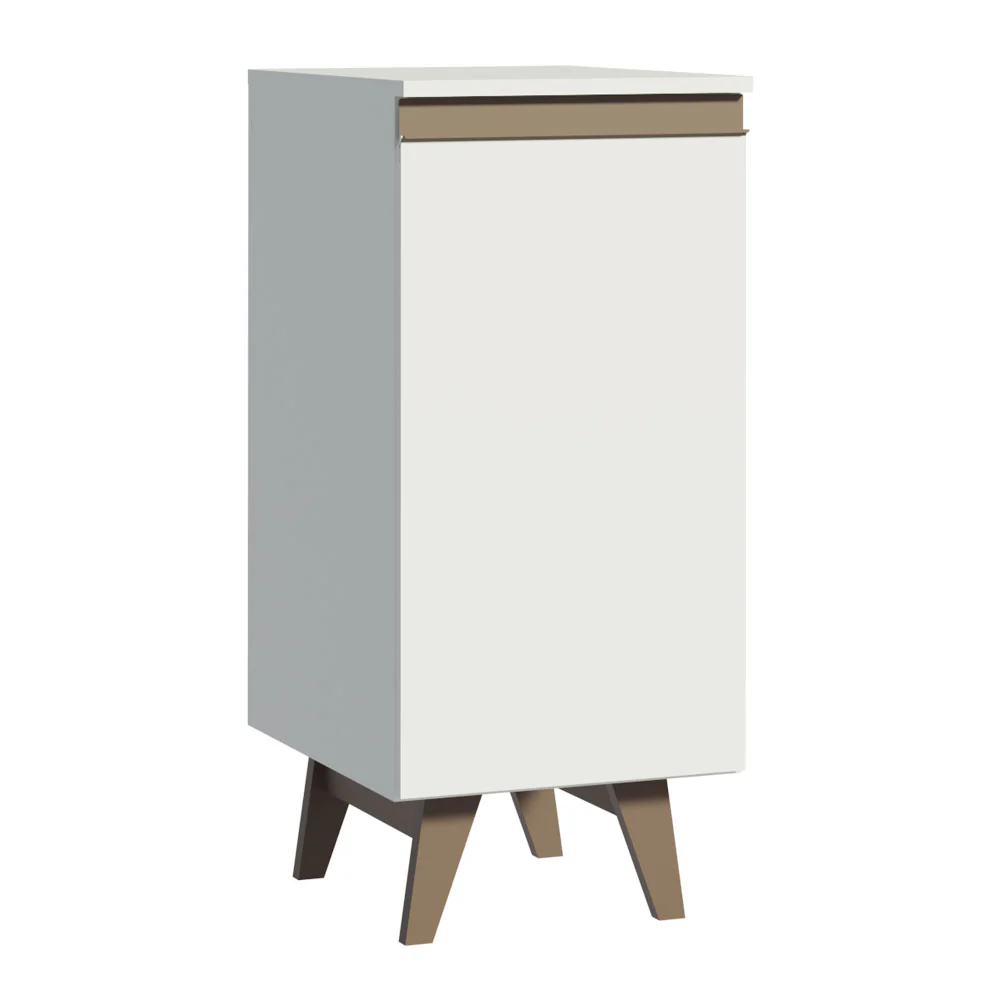 Balcão Madesa Reims 35 cm 1 Porta Branco