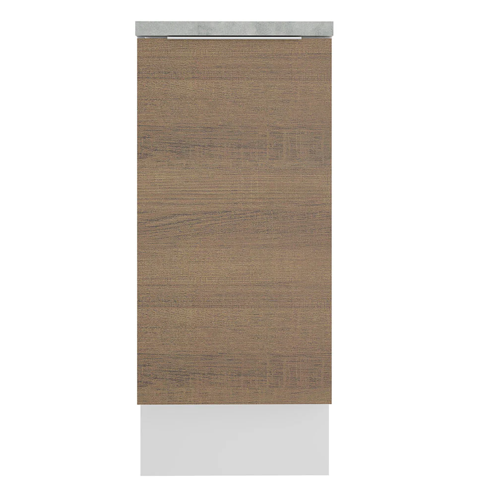 Balcão Madesa Stella 35 x 60 cm 1 Porta (Com Tampo) Branco/Rustic - Image 10